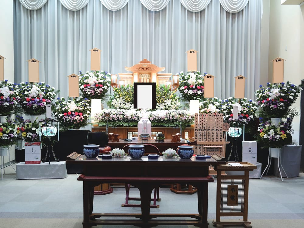 光照殿の生花祭壇（会員価格1,000,000円）
