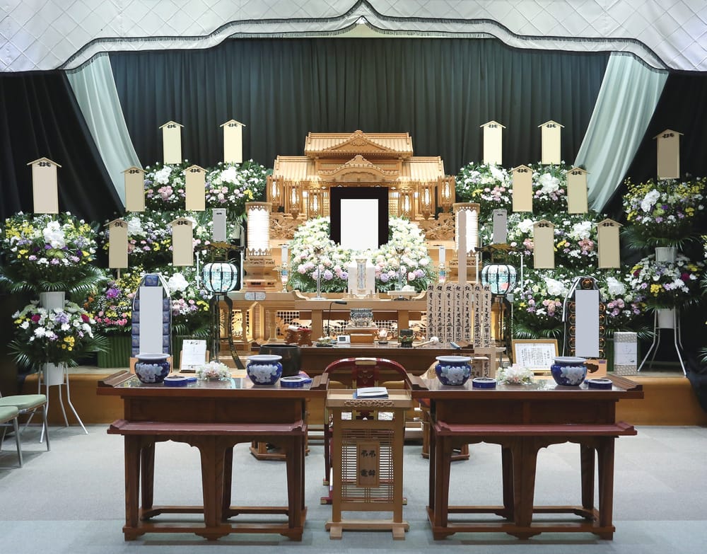 旭光殿の生花祭壇（会員価格1,500,000円）