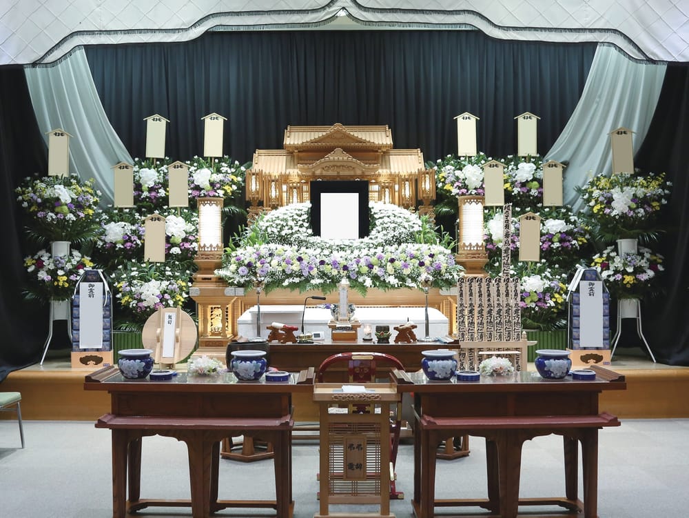 旭光殿の生花祭壇（会員価格1,600,000円）