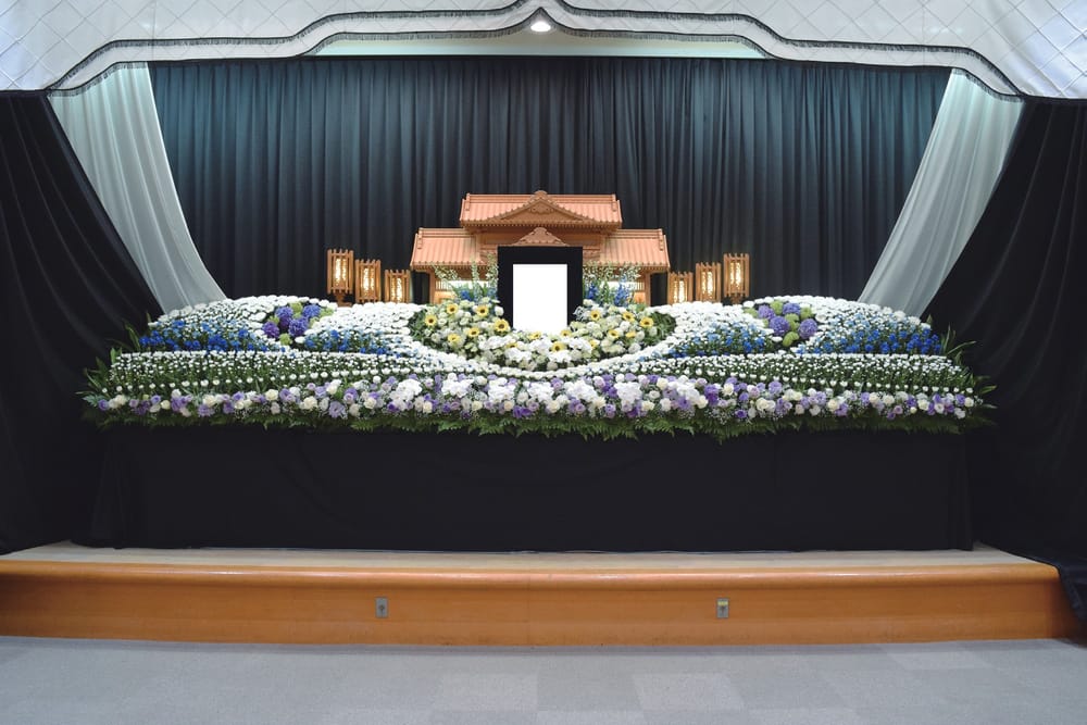 旭光殿の生花祭壇（会員価格2,600,000円）